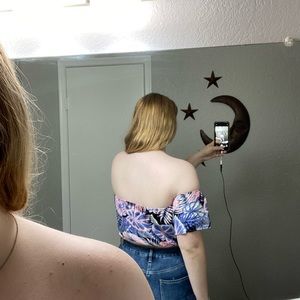 Off the shoulder crop top